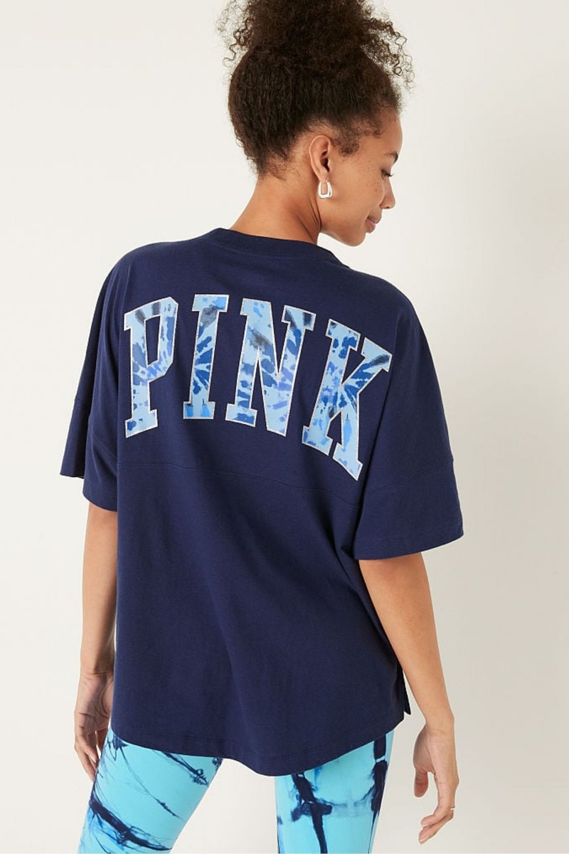 Victoria's Secret Shine Oversized Kratke Sleeve T-Shirt Tmavo Siva | SK-8235LHN