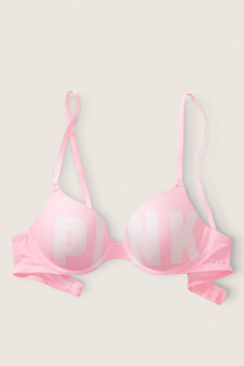 Victoria's Secret Smooth Lightly Podsite T-Shirt Bra Biele | SK-1039BIG