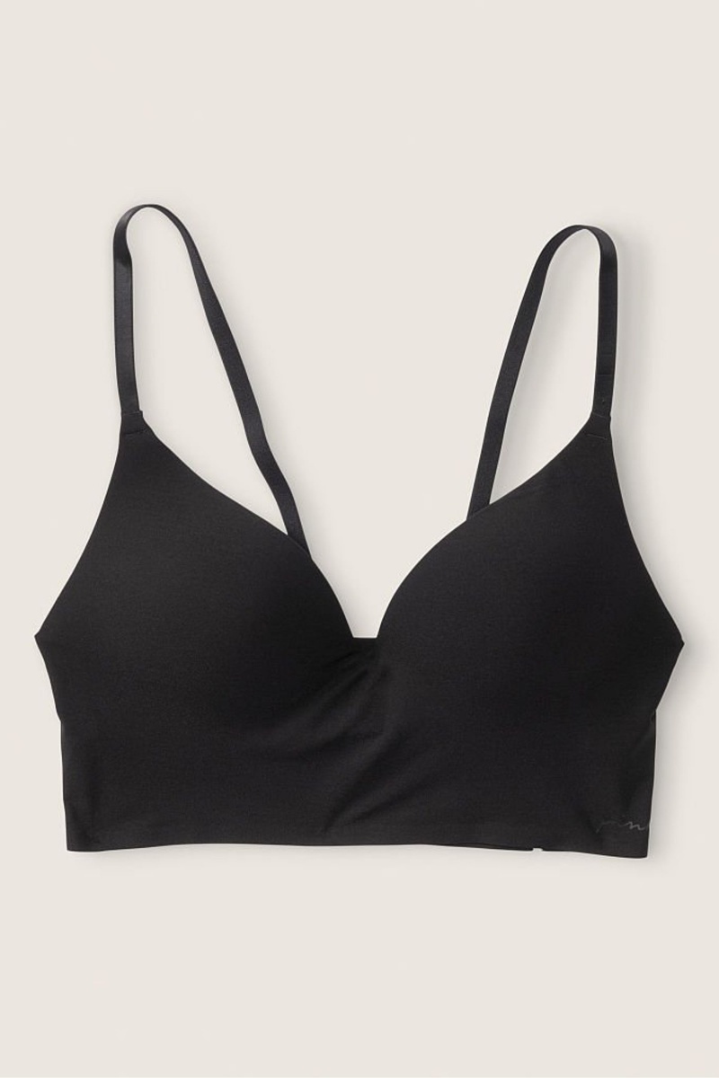 Victoria\'s Secret Smooth Non Wired Push Up Bralette Čierne | SK-9107QXY