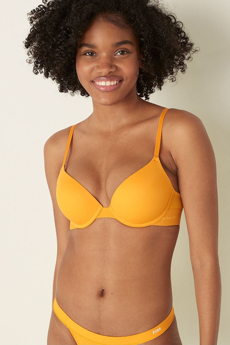 Victoria\'s Secret Smooth Push Up T-Shirt Bra Čierne | SK-4791HQI