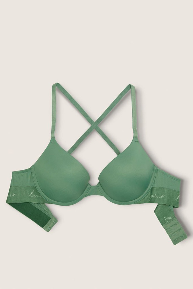 Victoria's Secret Smooth Push Up T-Shirt Bra Čierne | SK-4803GSI