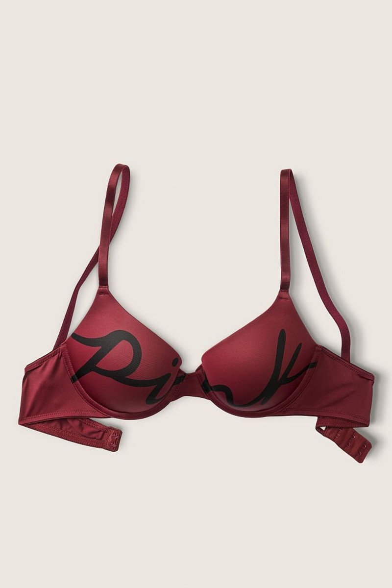 Victoria\'s Secret Smooth Push Up T-Shirt Bra Nachový | SK-6792VOK