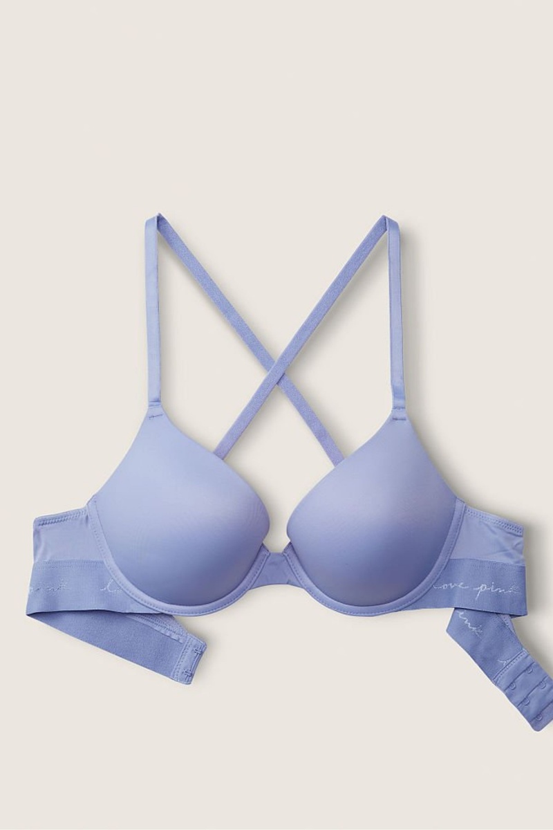 Victoria's Secret Smooth Push Up T-Shirt Bra Čierne | SK-8763WBV