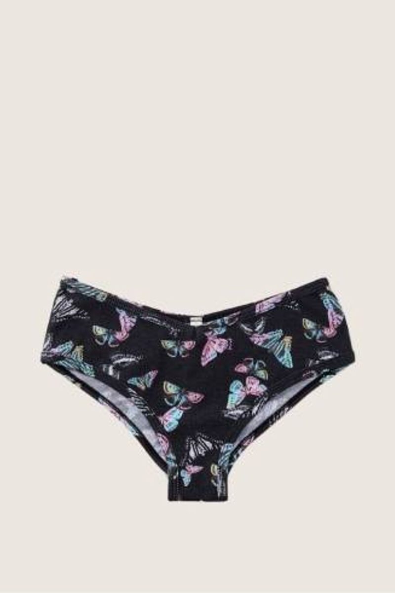 Victoria\'s Secret Stretch Bavlnene Bavlnene Cheeky Nohavičky Čierne | SK-1754CQK