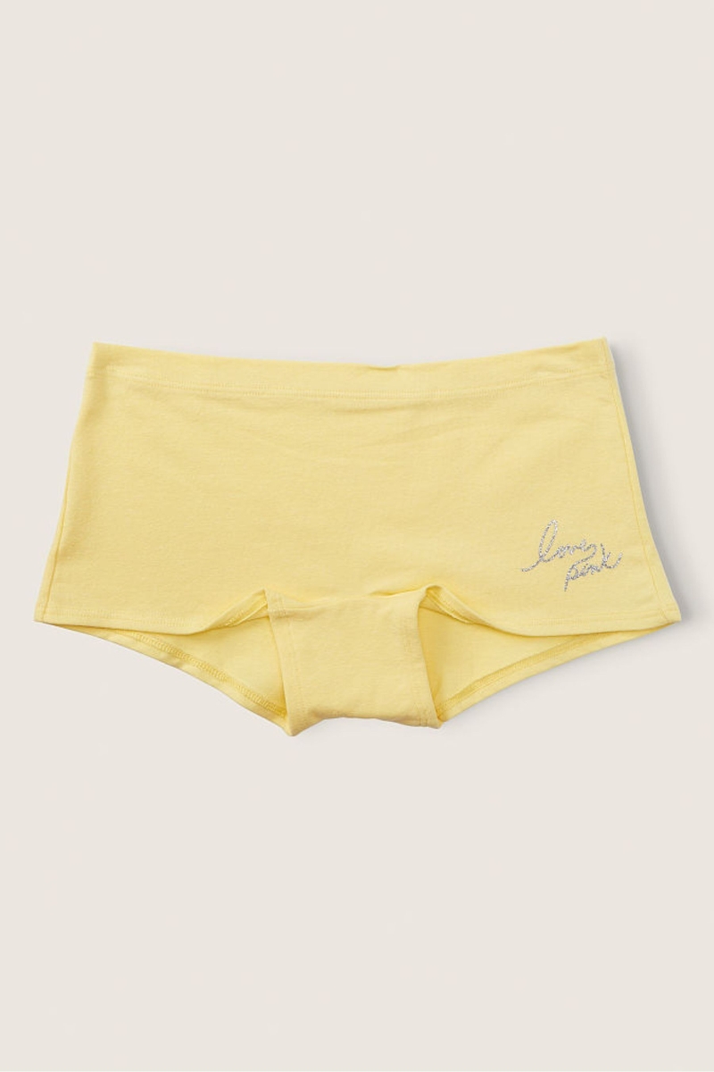 Victoria's Secret Stretch Bavlnene Bavlnene Boyshort Nohavičky Káva | SK-5730DAB