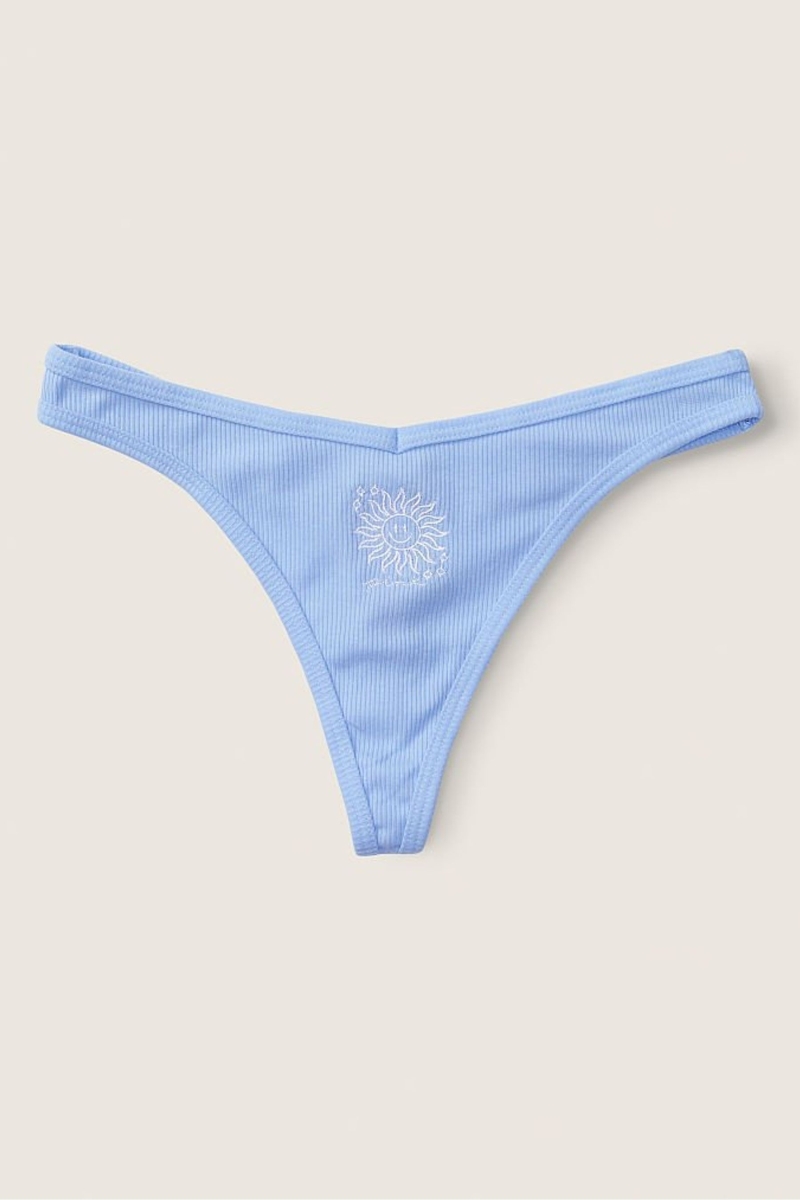 Victoria\'s Secret Stretch Bavlnene Bavlnene Tanga Nohavičky Ruzove | SK-6810TVY