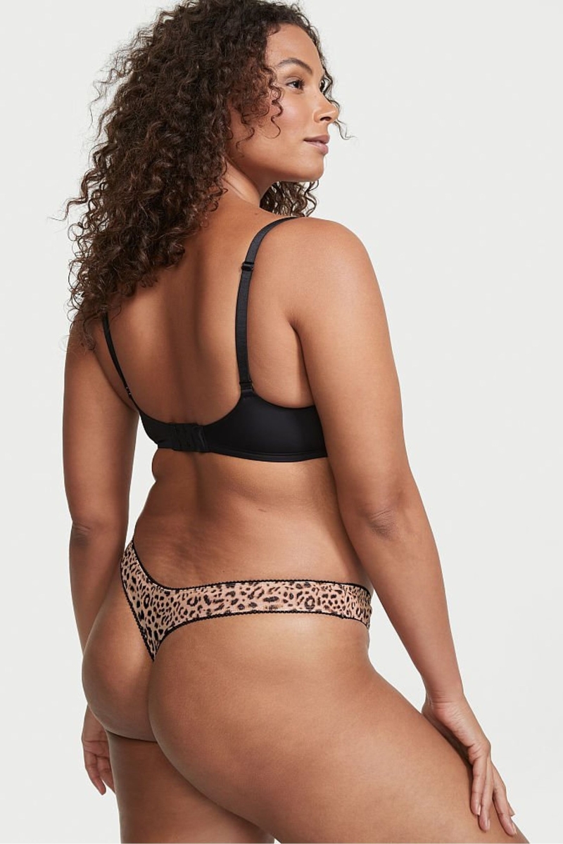 Victoria's Secret Stretch Bavlnene Bavlnene Tanga Nohavičky Ruzove | SK-7835BVU