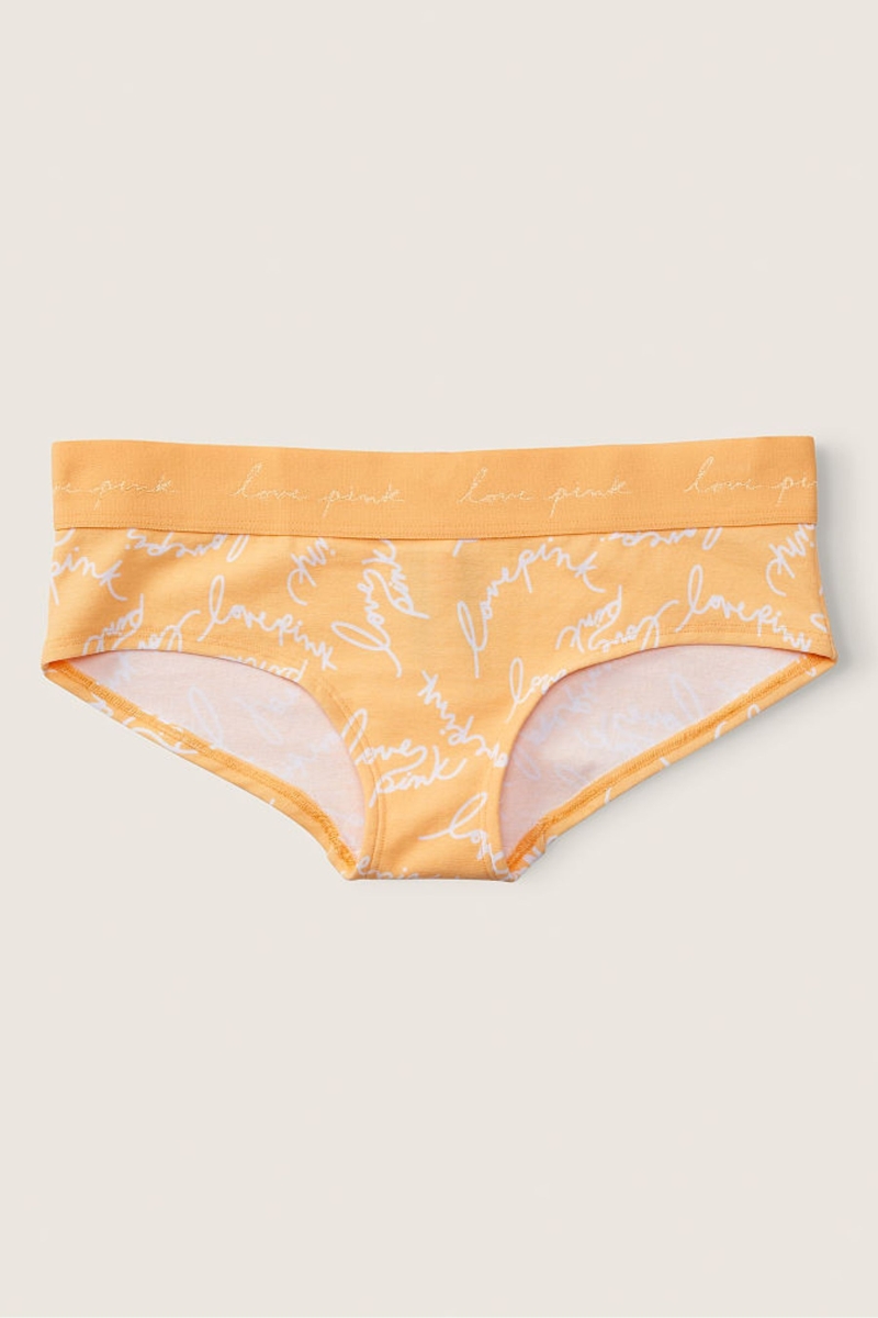 Victoria\'s Secret Stretch Bavlnene Bavlnene Logo Hipster Nohavičky Oranžové | SK-9201DNZ