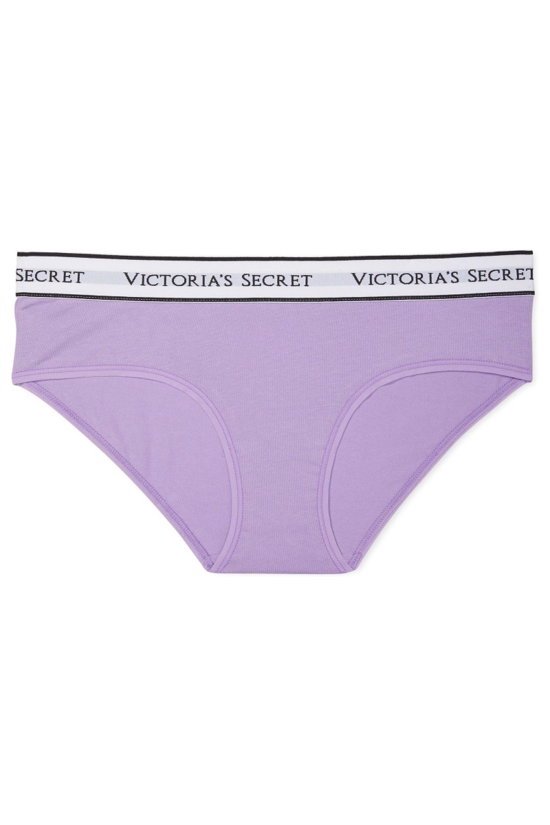 Victoria's Secret Stretch Bavlnene Logo Nohavičky Nachový | SK-3907HEQ