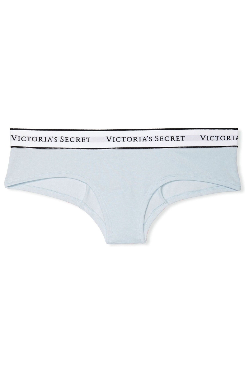 Victoria's Secret Stretch Bavlnene Logo Nohavičky Modre | SK-4529TCW