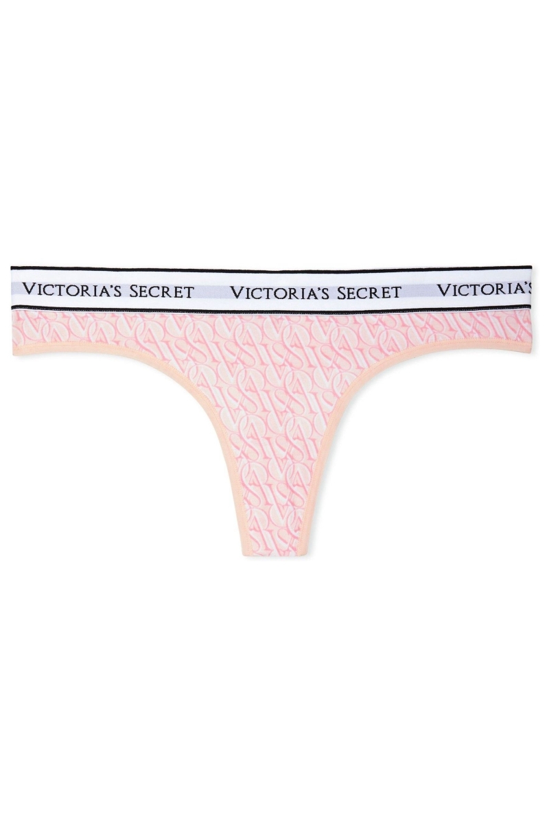 Victoria's Secret Stretch Bavlnene Logo Nohavičky Ruzove | SK-6180YPH