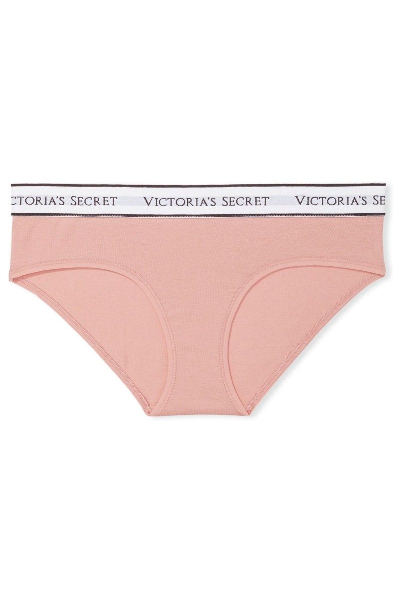 Victoria's Secret Stretch Bavlnene Logo Nohavičky Ruzove Ruzove | SK-8391GMC