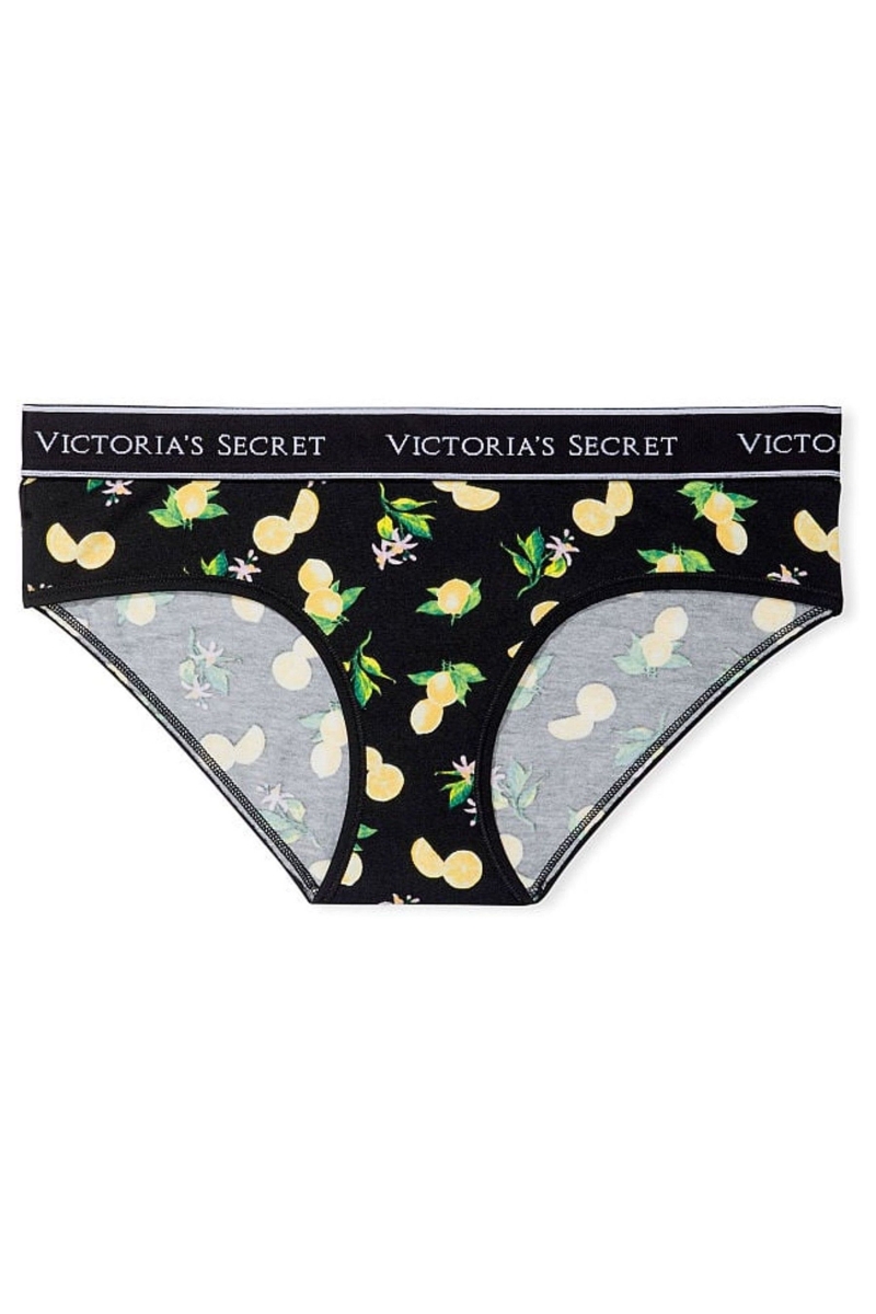 Victoria's Secret Stretch Bavlnene Stretch Bavlnene Logo Pásom Hipster Nohavičky Modre | SK-2043FMK