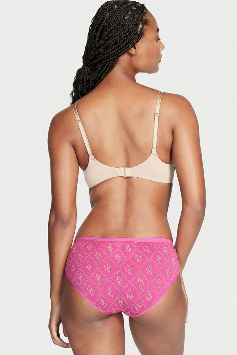 Victoria's Secret Stretch Bavlnene Stretch Bavlnene Hiphugger Panty Čierne | SK-8372AEP