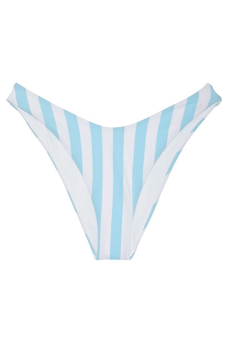 Victoria's Secret Swim Bikiny Bottom Modre Pruhované | SK-6970XNJ