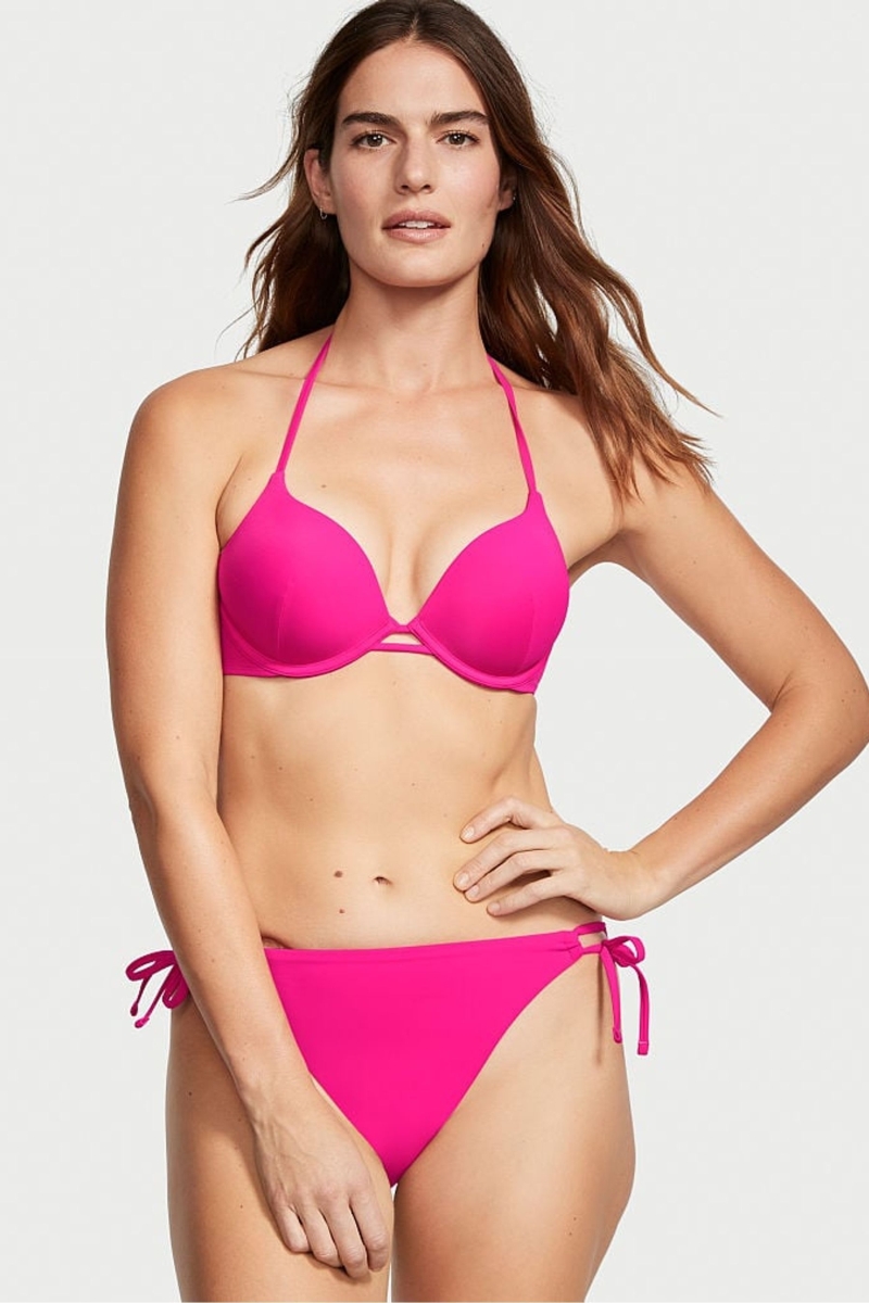 Victoria\'s Secret Swim Bikiny Top Ruzove | SK-3257ZQC