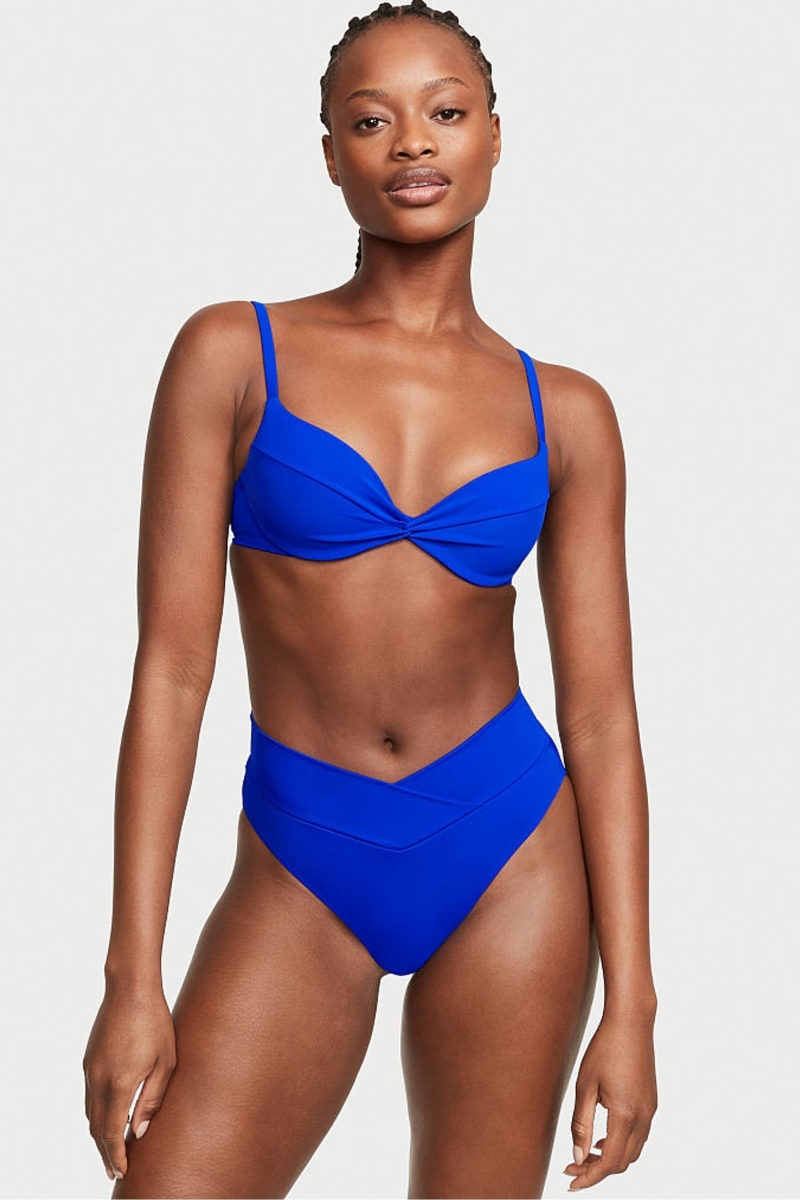 Victoria\'s Secret Swim Bikiny Top Čierne | SK-2075OWM