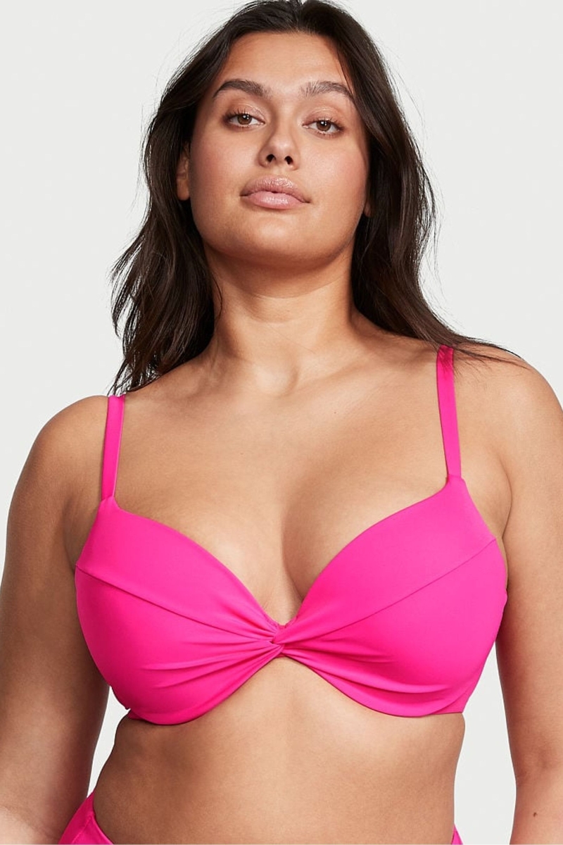 Victoria\'s Secret Swim Bikiny Top Čierne | SK-4873DQK