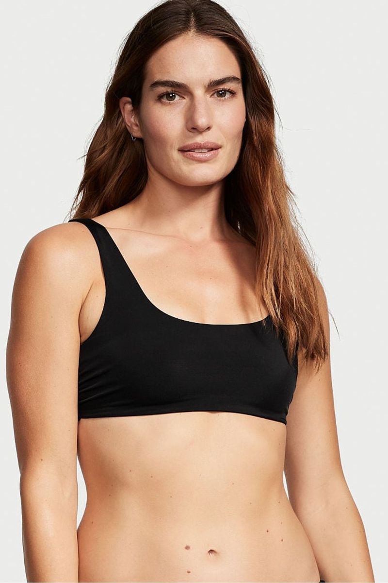 Victoria\'s Secret Swim Bikiny Top Čierne | SK-9572NUM