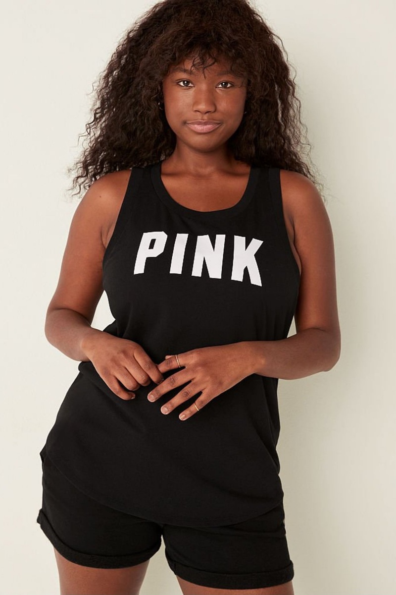 Victoria\'s Secret Tank Top Čierne | SK-0148PZM