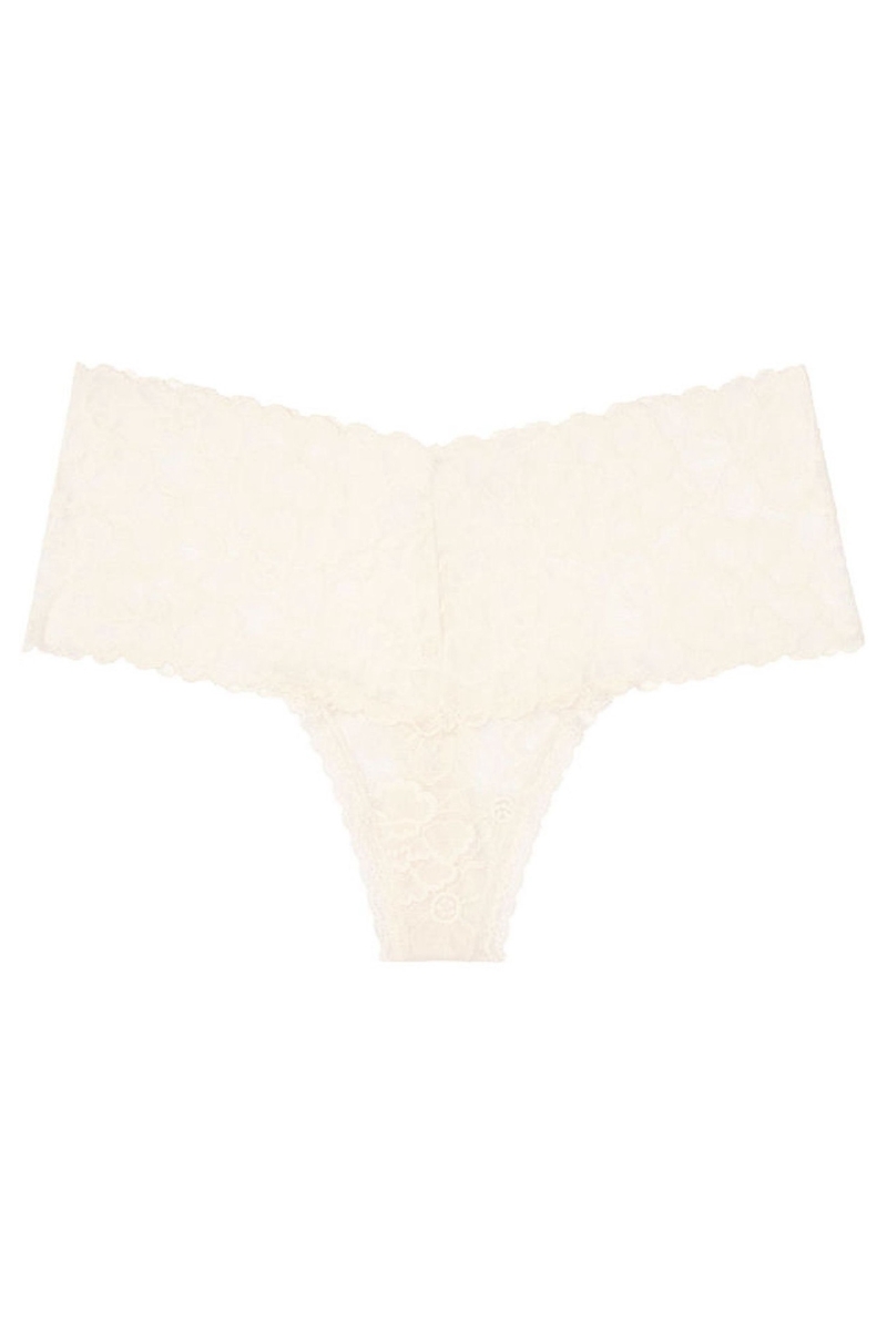 Victoria's Secret The Lacie Cipkovane Siroke spodne prádlo Band Tanga Panty Ruzove | SK-7540CWI