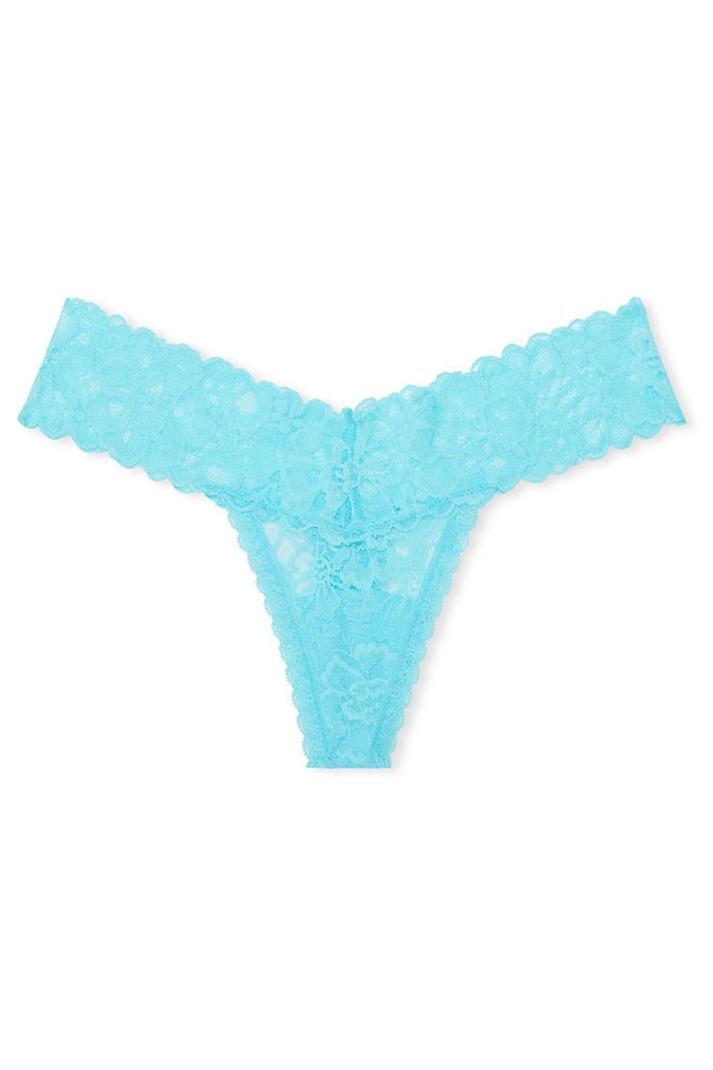 Victoria's Secret The Lacie Cipkovane Tanga Nohavičky Čierne | SK-3701JLD