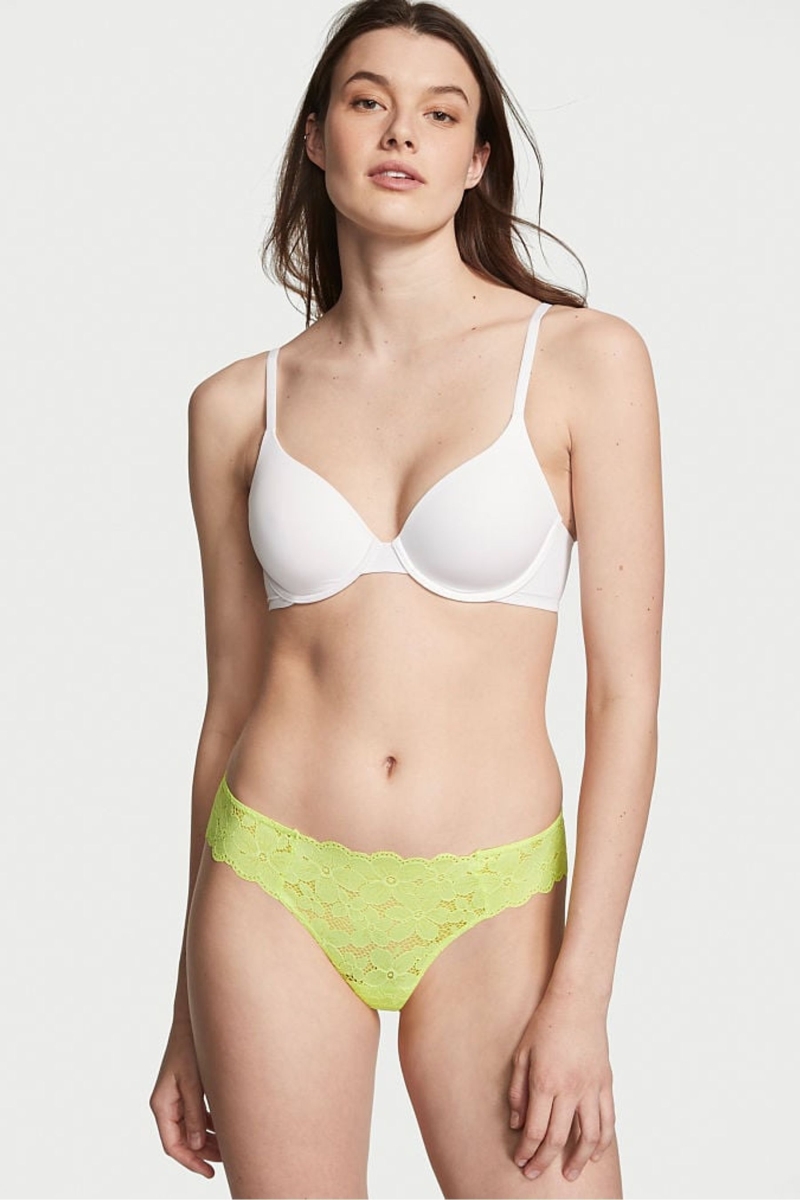 Victoria\'s Secret The Lacie Cipkovane Tanga Nohavičky Modre | SK-6589QCS