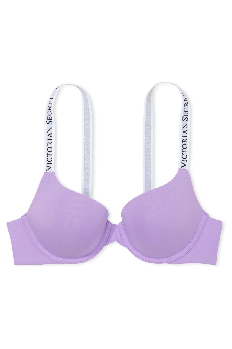 Victoria's Secret The T-Shirt Full Coverage Push Up Logo Bra Čierne | SK-2910QZI