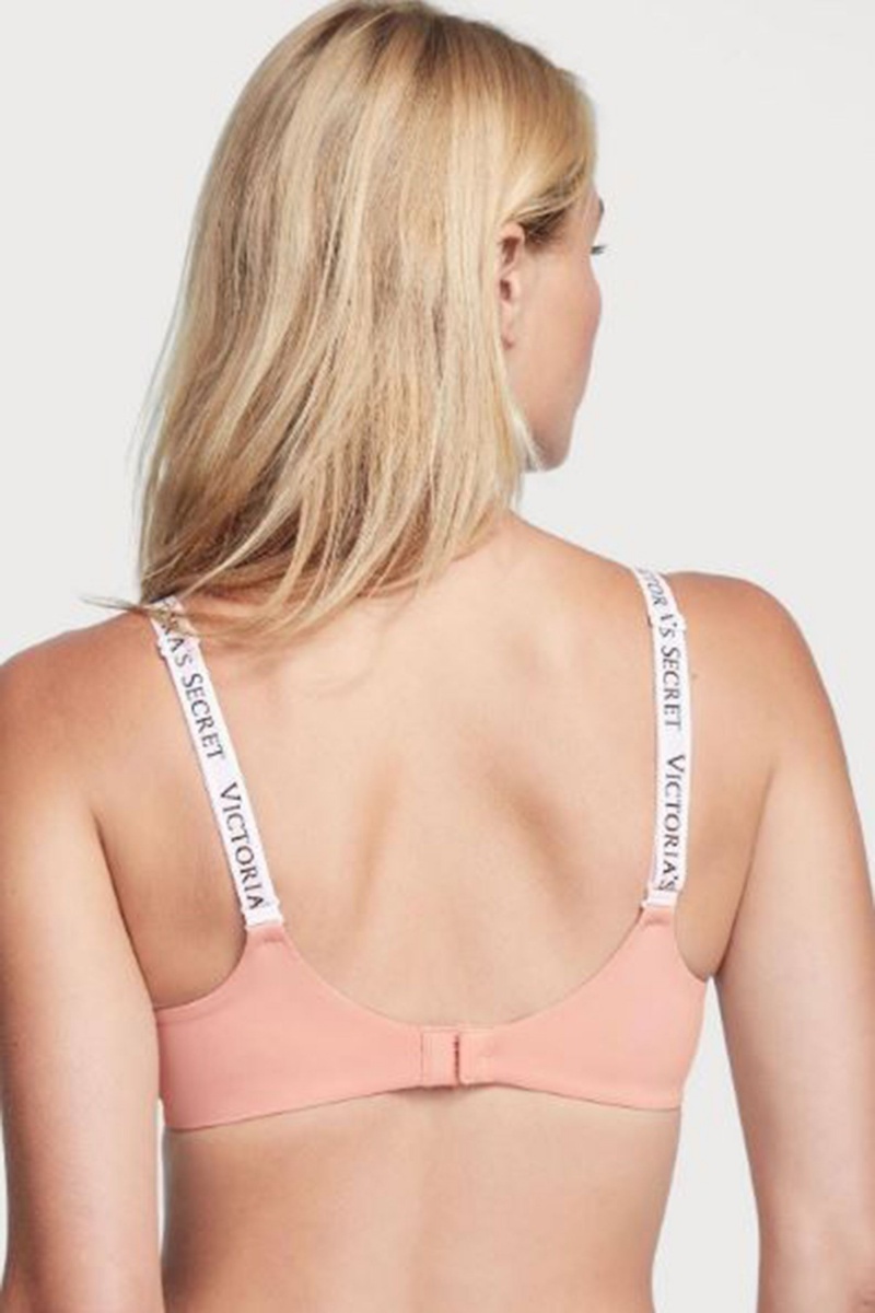 Victoria's Secret The T-Shirt Lightly Podsite Demi Logo Bra Ruzove Ruzove | SK-5036HWA