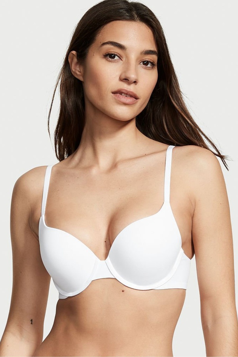 Victoria\'s Secret The T-Shirt Smooth Full Cup Push Up T-Shirt Bra Biele | SK-8240BQZ