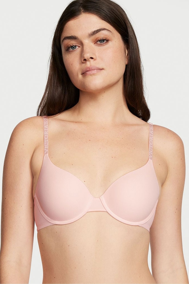 Victoria\'s Secret The T-Shirt Smooth Lightly Podsite T-Shirt Bra Ruzove | SK-6185BWV