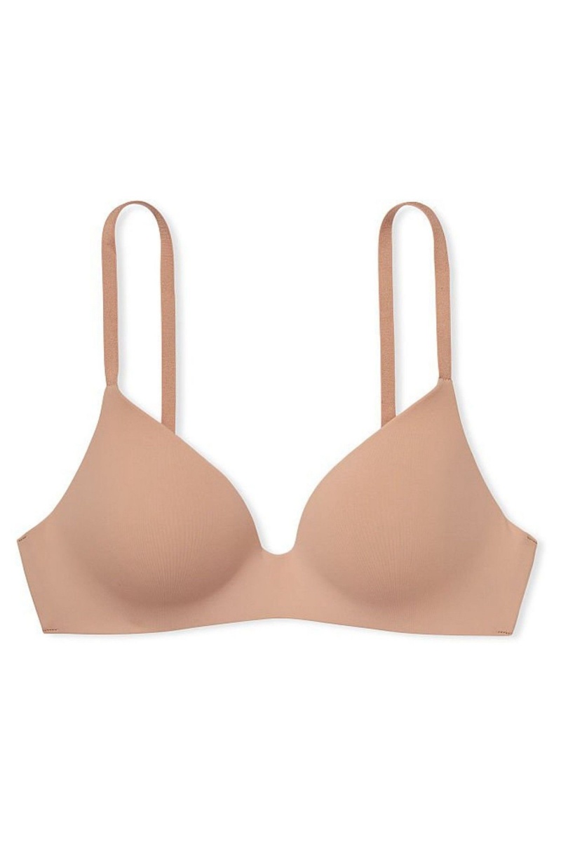 Victoria's Secret The T-Shirt Smooth Lightly Podsite Non Wired T-Shirt Bra Praline Nude | SK-8923MST