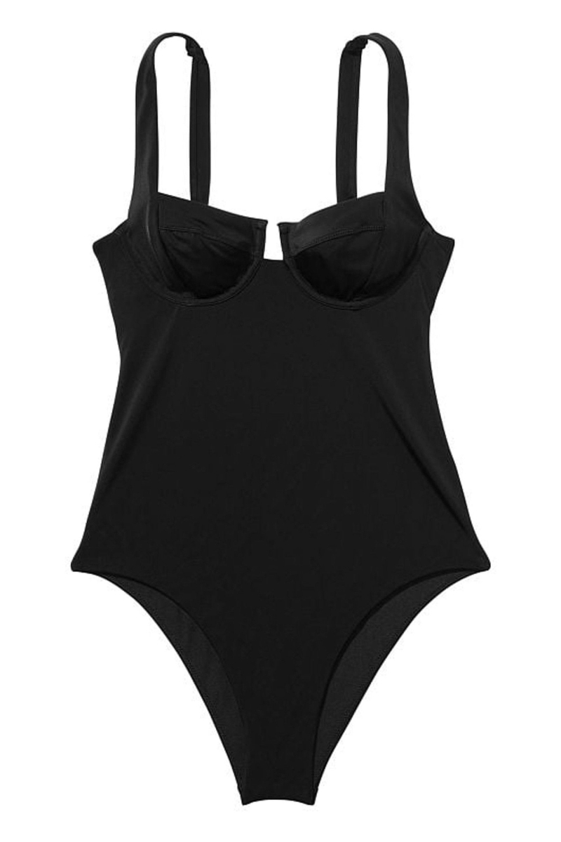 Victoria's Secret Tie Back Swimsuit Čierne | SK-2349IRD