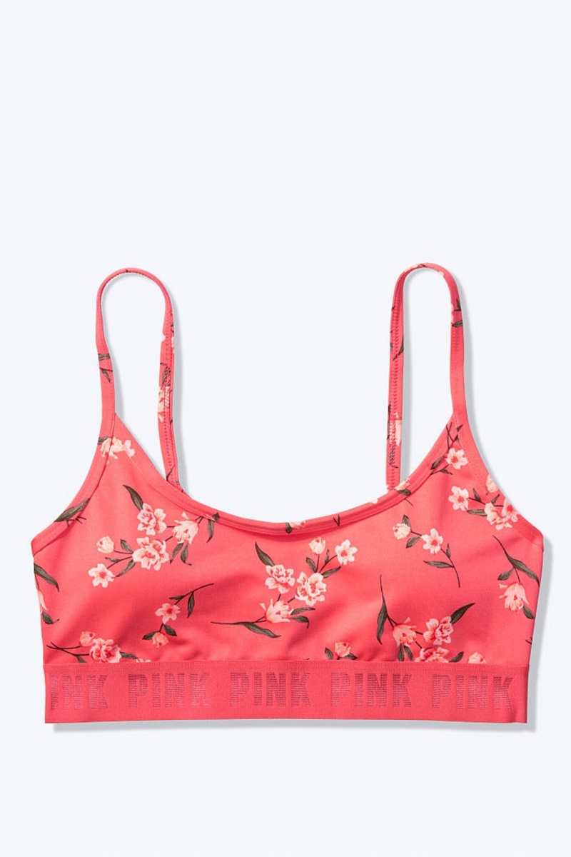 Victoria's Secret Ultimate Scoop Lightly Podsite Sports Bra Ruzove | SK-7805ZBJ