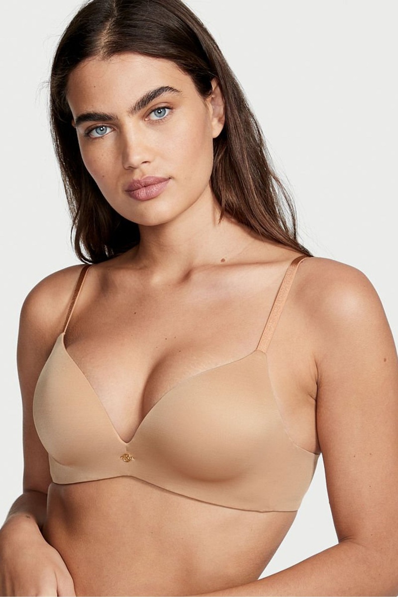 Victoria\'s Secret Very Sexy Add 2 Cups Non Wired Push Up Bra Sweet Praline Nude | SK-7029MSJ