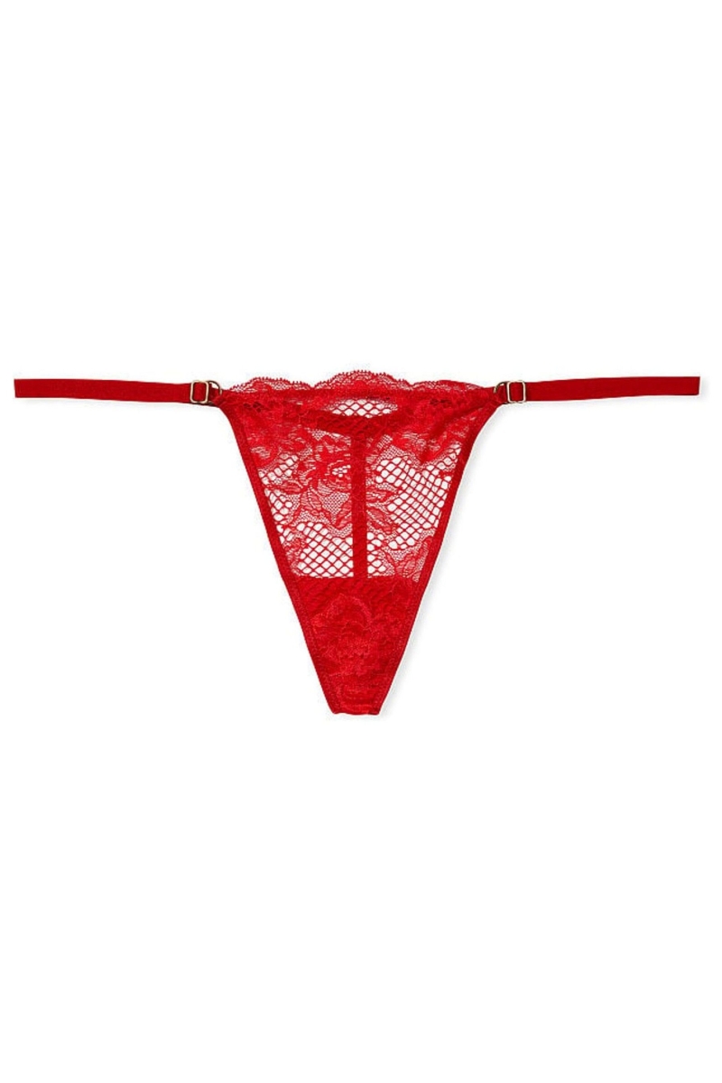 Victoria's Secret Very Sexy Cipkovane Tanga Nohavičky Červené | SK-3269UXS