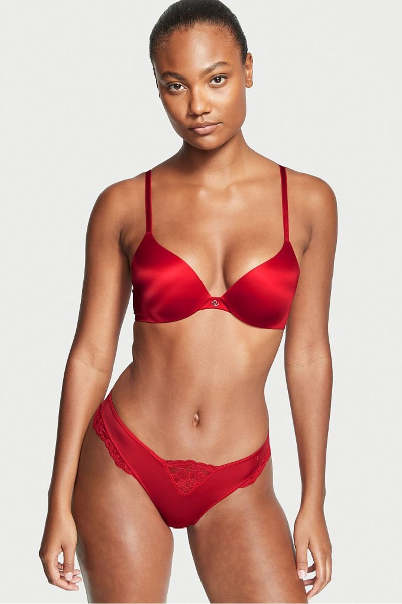 Victoria\'s Secret Very Sexy Cipkovane Tanga Nohavičky Červené | SK-9348OHA