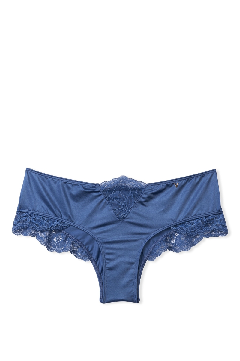 Victoria's Secret Very Sexy Cipkovane Trim Tanga Nohavičky Modre | SK-5493HPB