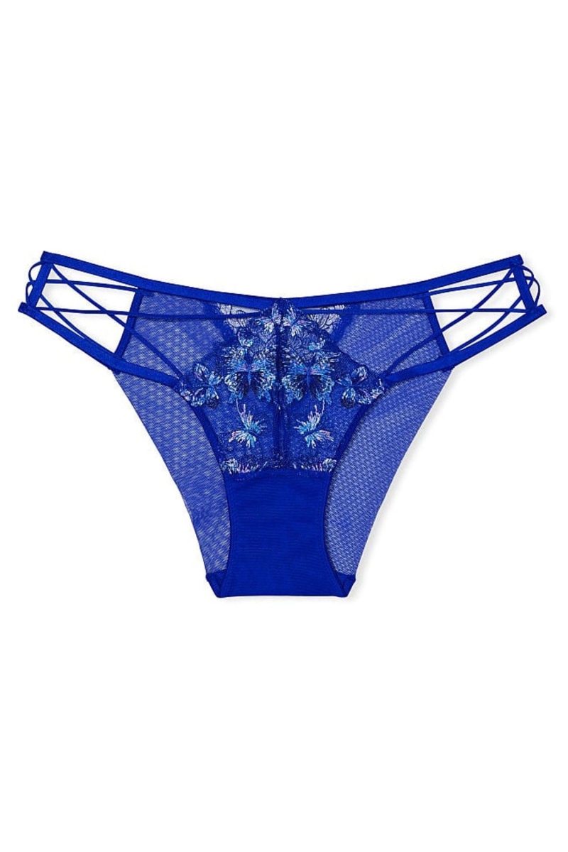 Victoria's Secret Very Sexy Embroidered Nohavičky Modre | SK-3582ODM