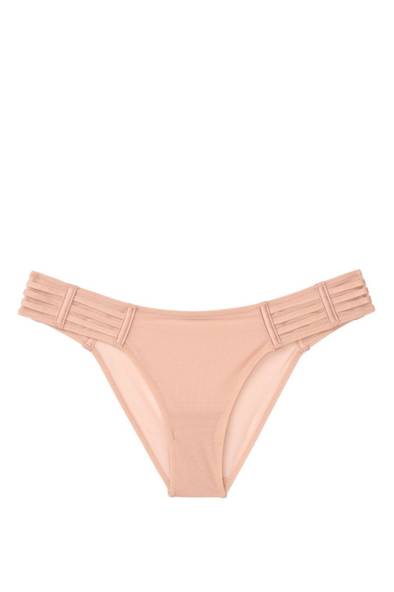 Victoria's Secret Very Sexy Mesh Cheekini Nohavičky Sweet Nougat Nude | SK-8670FTL