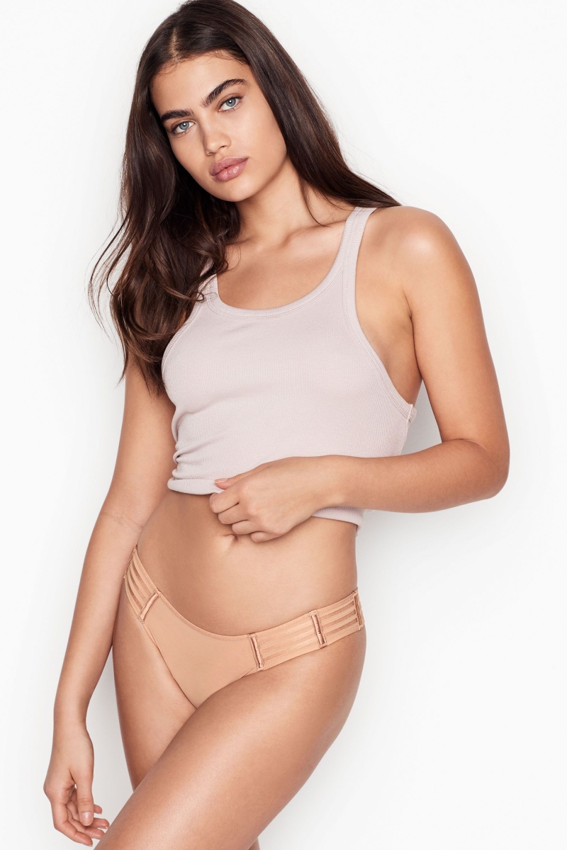 Victoria\'s Secret Very Sexy Mesh Cheekini Nohavičky Sweet Nougat Nude | SK-8670FTL