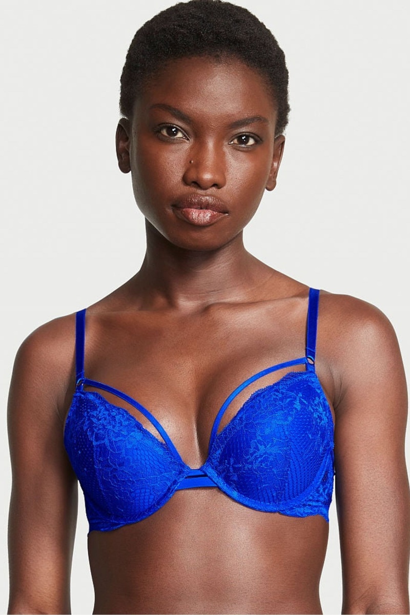 Victoria's Secret Very Sexy Remienkové Fishnet Cipkovane Bra Čierne | SK-7529WUI