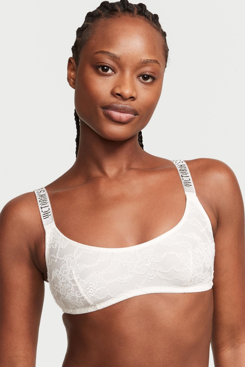 Victoria\'s Secret Very Sexy Shine Remienkove Cipkovane Bralette Čierne | SK-8569DKO