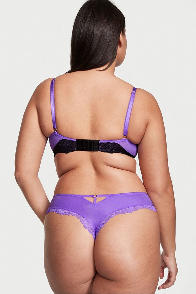 Victoria's Secret Very Sexy Smooth Cut Out Tanga Nohavičky Čierne | SK-7921XFV