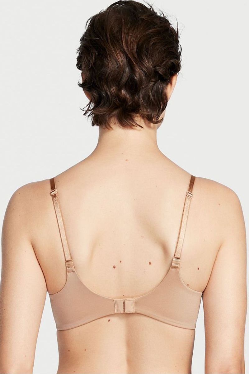 Victoria's Secret Very Sexy Smooth Non Wired Push Up Bra Sweet Praline Nude | SK-1380CGU