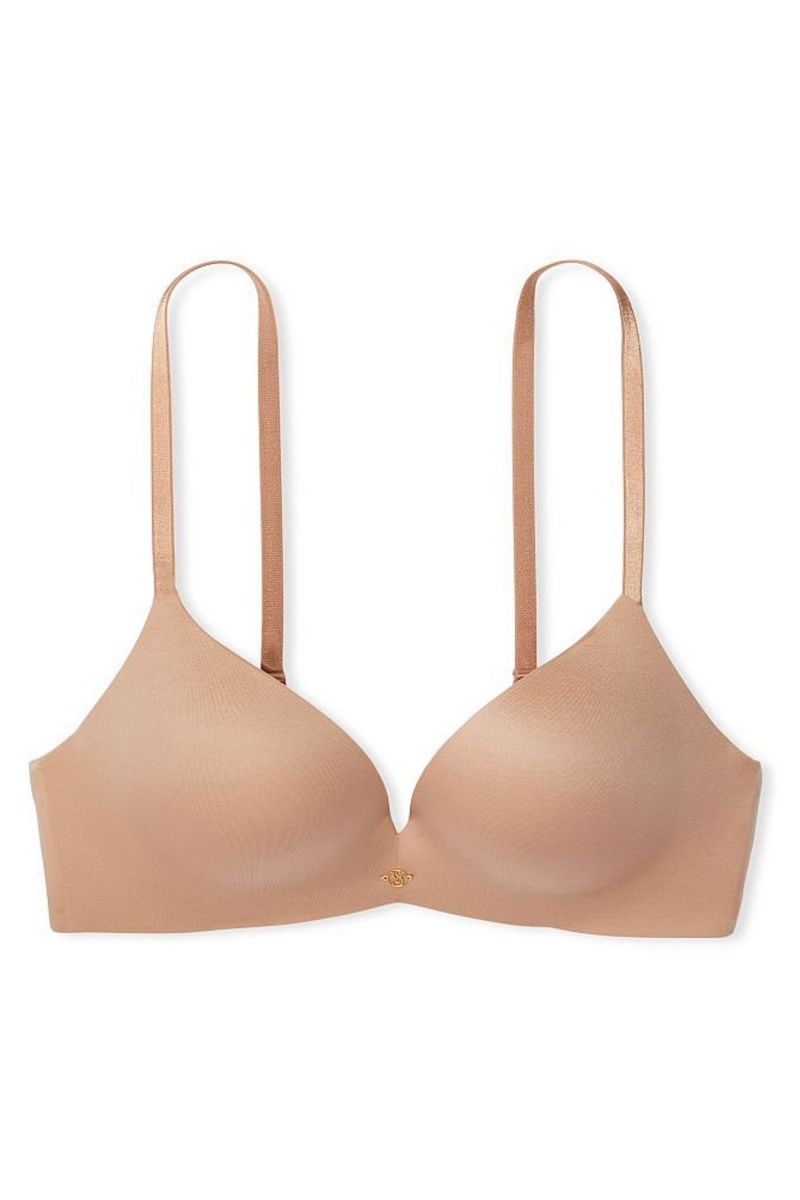 Victoria's Secret Very Sexy Smooth Non Wired Push Up Bra Sweet Praline Nude | SK-1380CGU