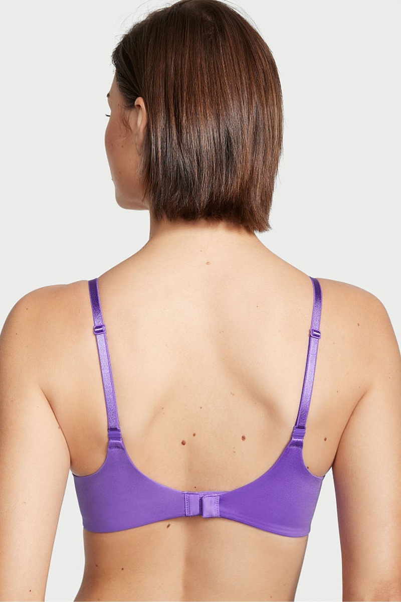 Victoria's Secret Very Sexy Smooth Non Wired Plunge Push Up Bra Čierne | SK-5643XFZ