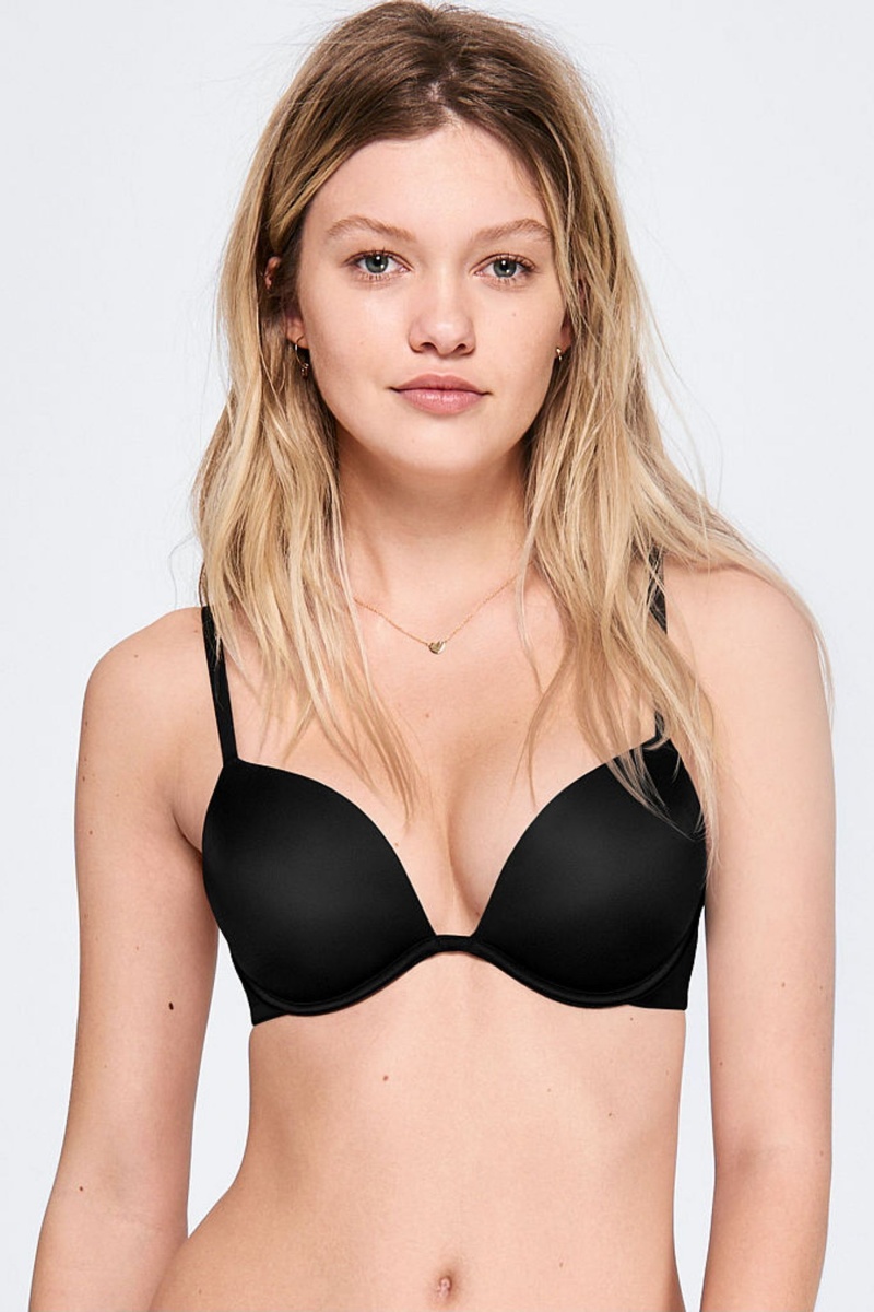 Victoria\'s Secret Wear Everywhere Add 2 Cups Smooth Push Up T-Shirt Bra Béžové | SK-6704AZT