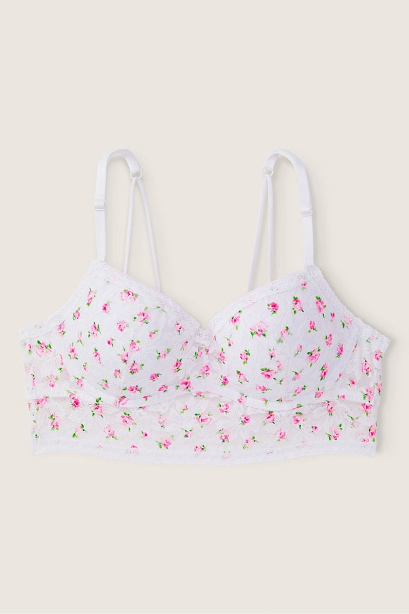 Victoria's Secret Wear Everywhere Cipkovane Wired Push Up Bralette Biele | SK-1892MLB