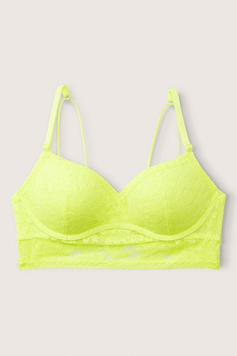 Victoria's Secret Wear Everywhere Cipkovane Wired Push Up Bralette Žlté | SK-6014YID